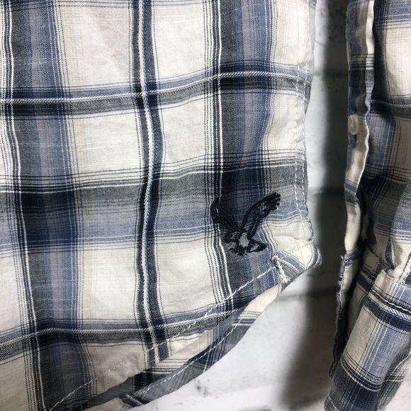 AEO vintage fit plaid shirt size: XS/TP - Picture 4 of 9